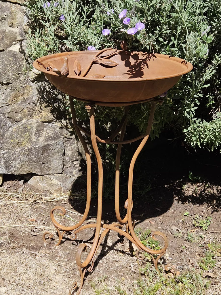 Girolamo Bird Feeder/Bath. 75 cm high. Brilliant Green
