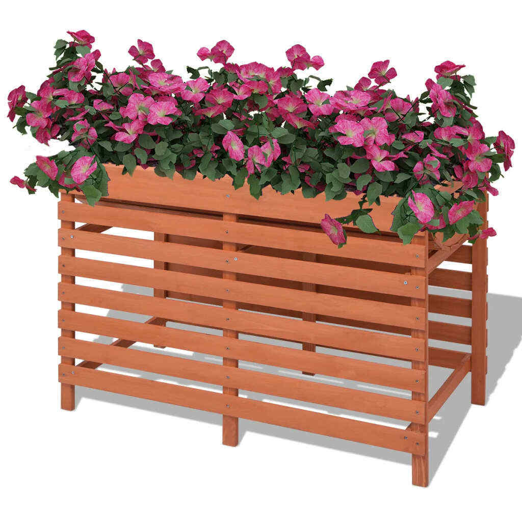 Sevilla Solid Fir Wood Planter 100x50x71 cm