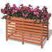 Sevilla Solid Fir Wood Planter 100x50x71 cm