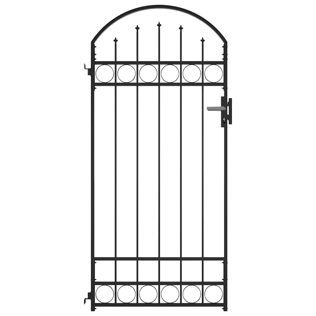 Cristina Steel Fence Gate with Arched Top