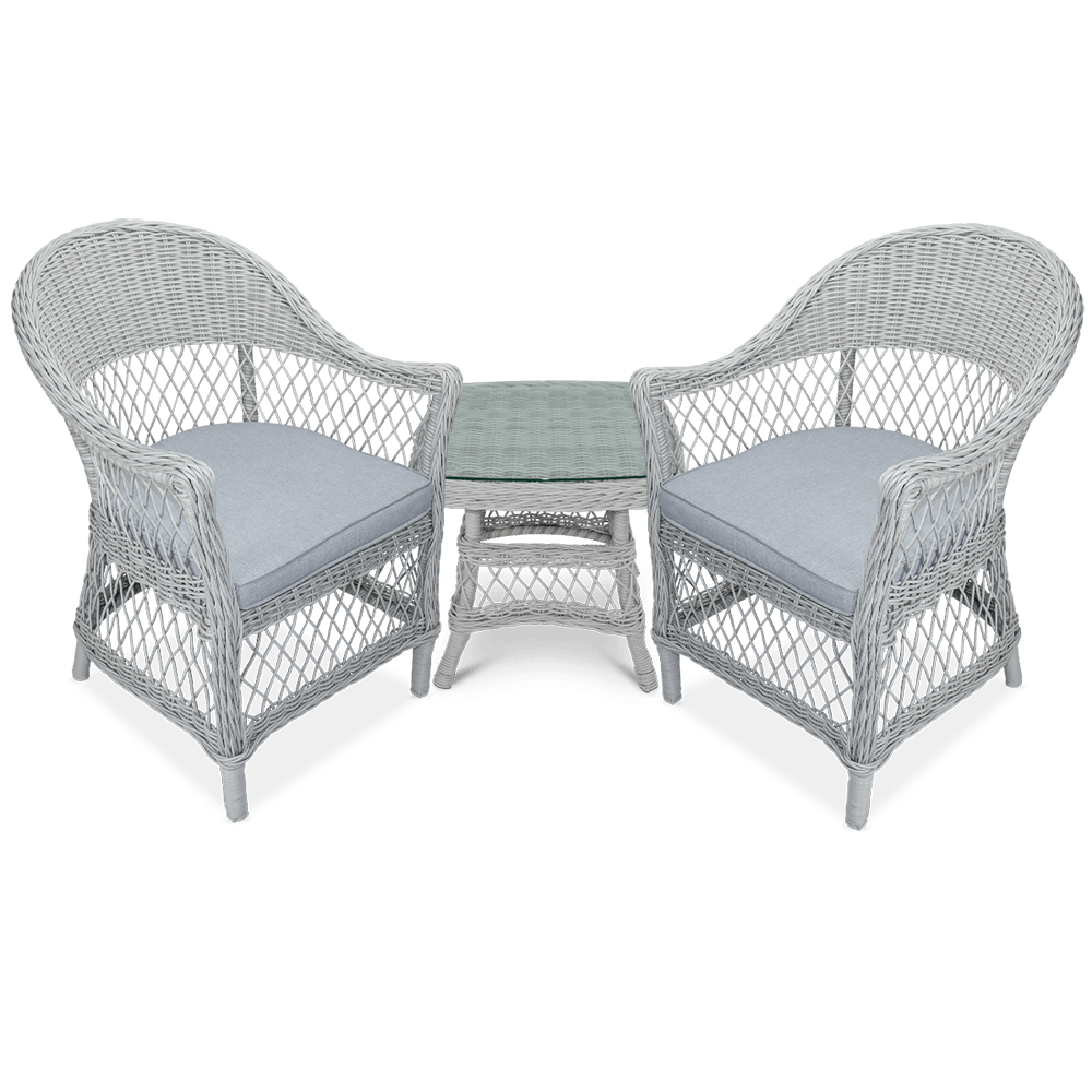 Serafina 3pc Occasional in Surfmist Wicker