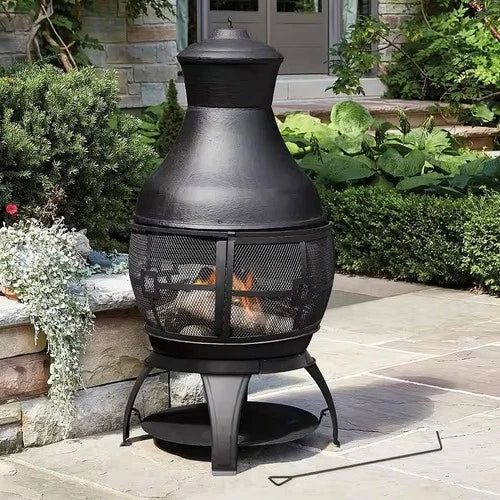 Galatsi Cast Iron Chiminea. 135cm