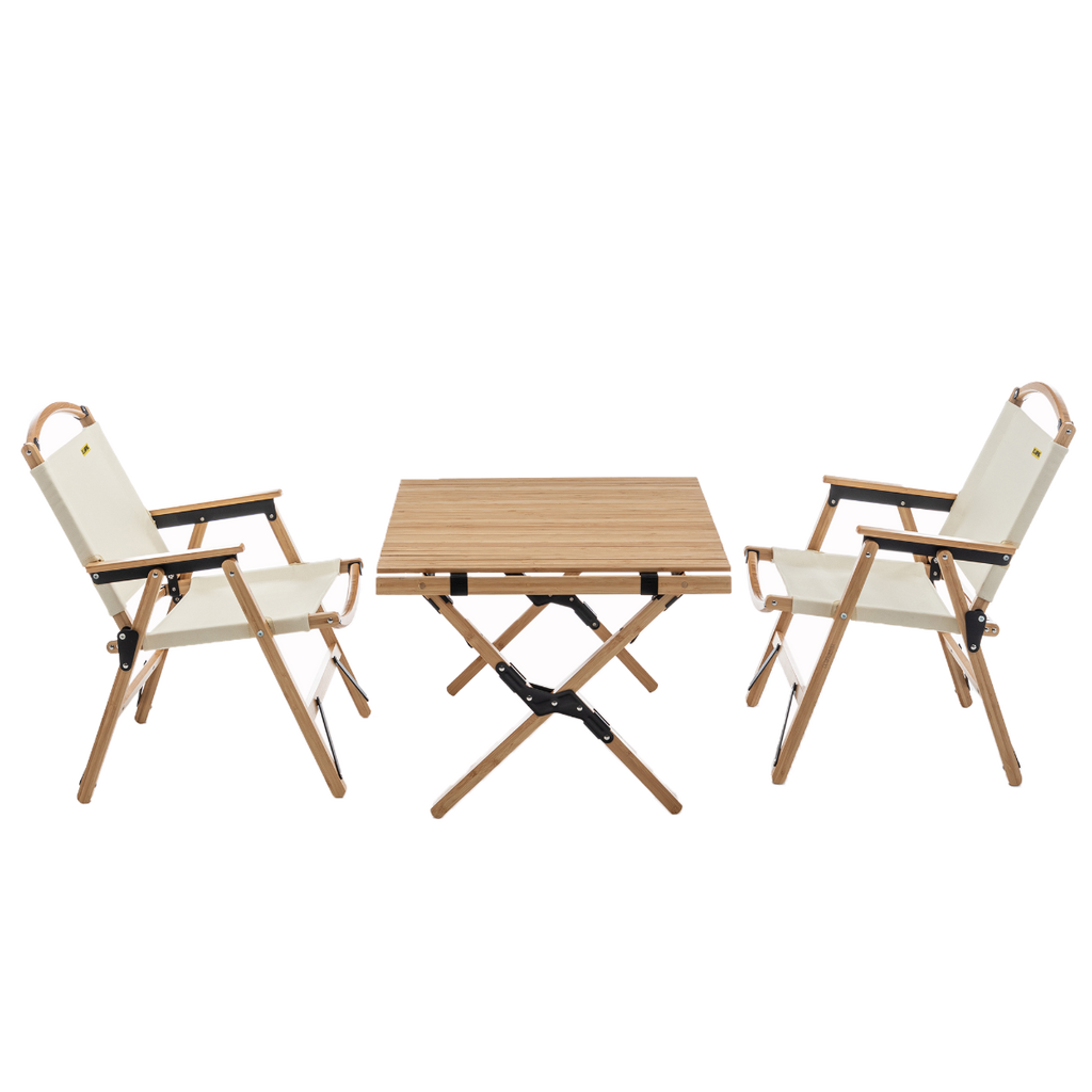 Tuscan Poppy Bamboo Table & 2 Chairs
