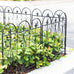 Villa Folding Metal Garden Fence - 5 Panels. White or Black