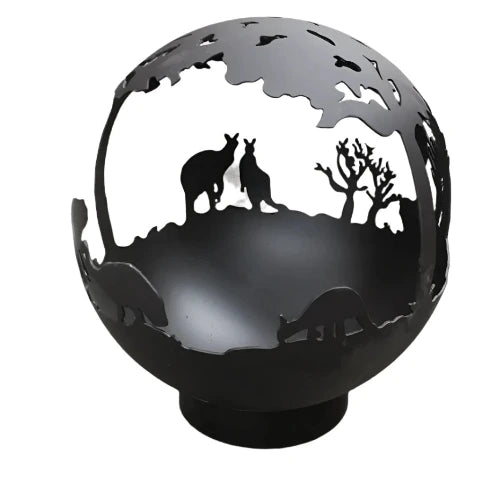 Australian Artistic Firepit Sphere- 50cm Steel