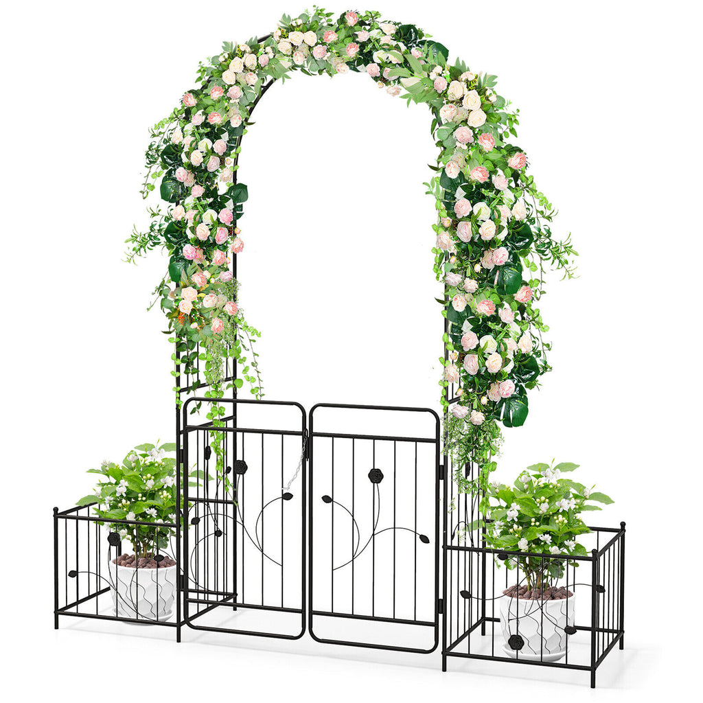 Rochelle 2.2m Garden Arbour/Arch w/Lockable Gate
