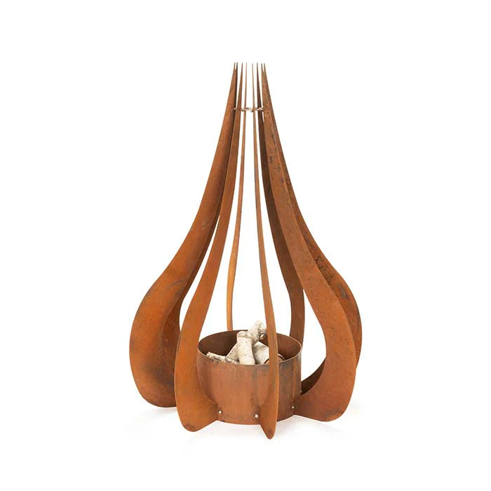 Itria Steel Flame Design Firepit/Outdoor Planter