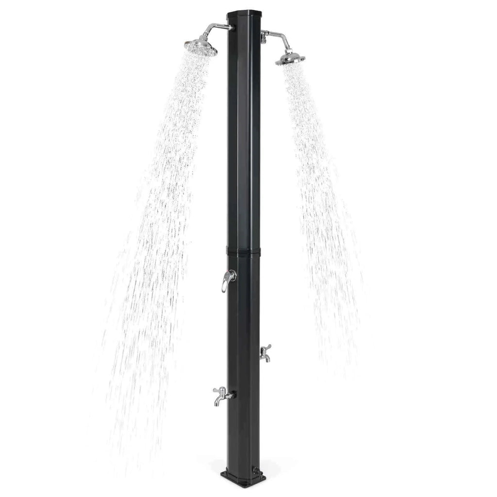 Crystal Beach or Pool 2.2M 35L Solar Heated Shower w/ Dual Shower
