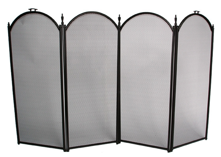 Haba Light Weight 4 Panel Steel Fire Screen