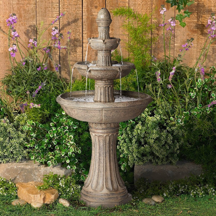 Forli Classical Solar 3-Tier Fountain - 120cm