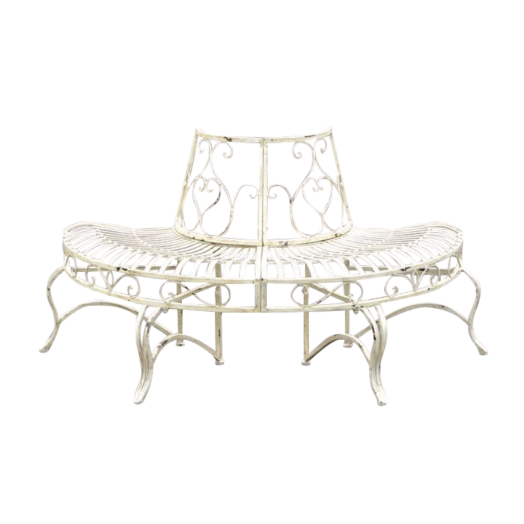 Trocadero Iron Half Tree Surround w/Bench Seat - 3 Colours