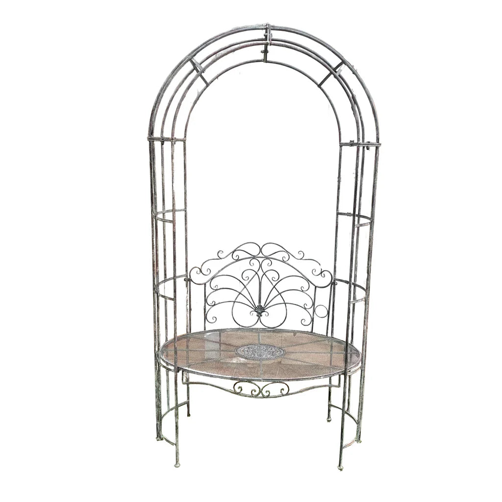Zenobia Arch with Round Bench Seat - 105x64x203 cms