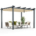 Bergamo Pergola with Retractable Canopy Cover