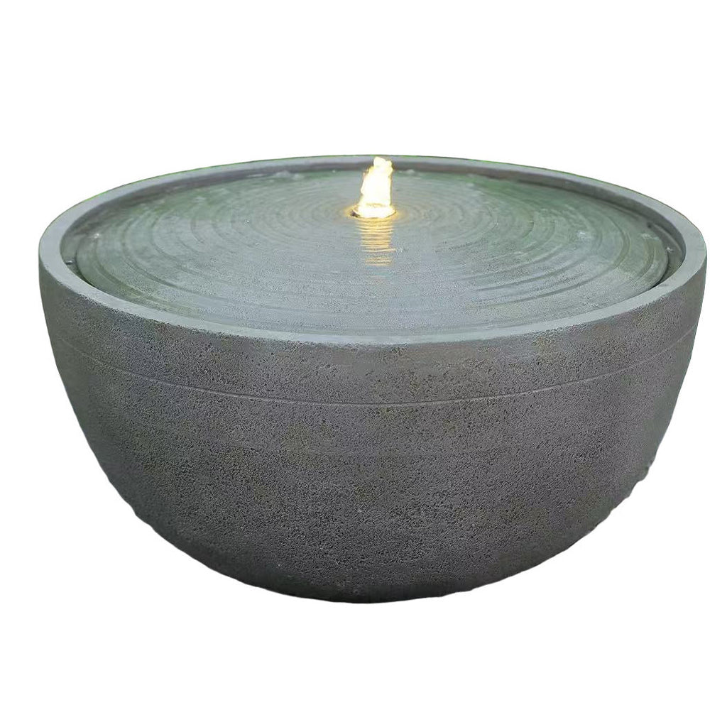 Cagliari Round Solar Fountain