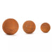 Oria 3 Rusty Round Metal Ball Spheres : 25/20/15cm