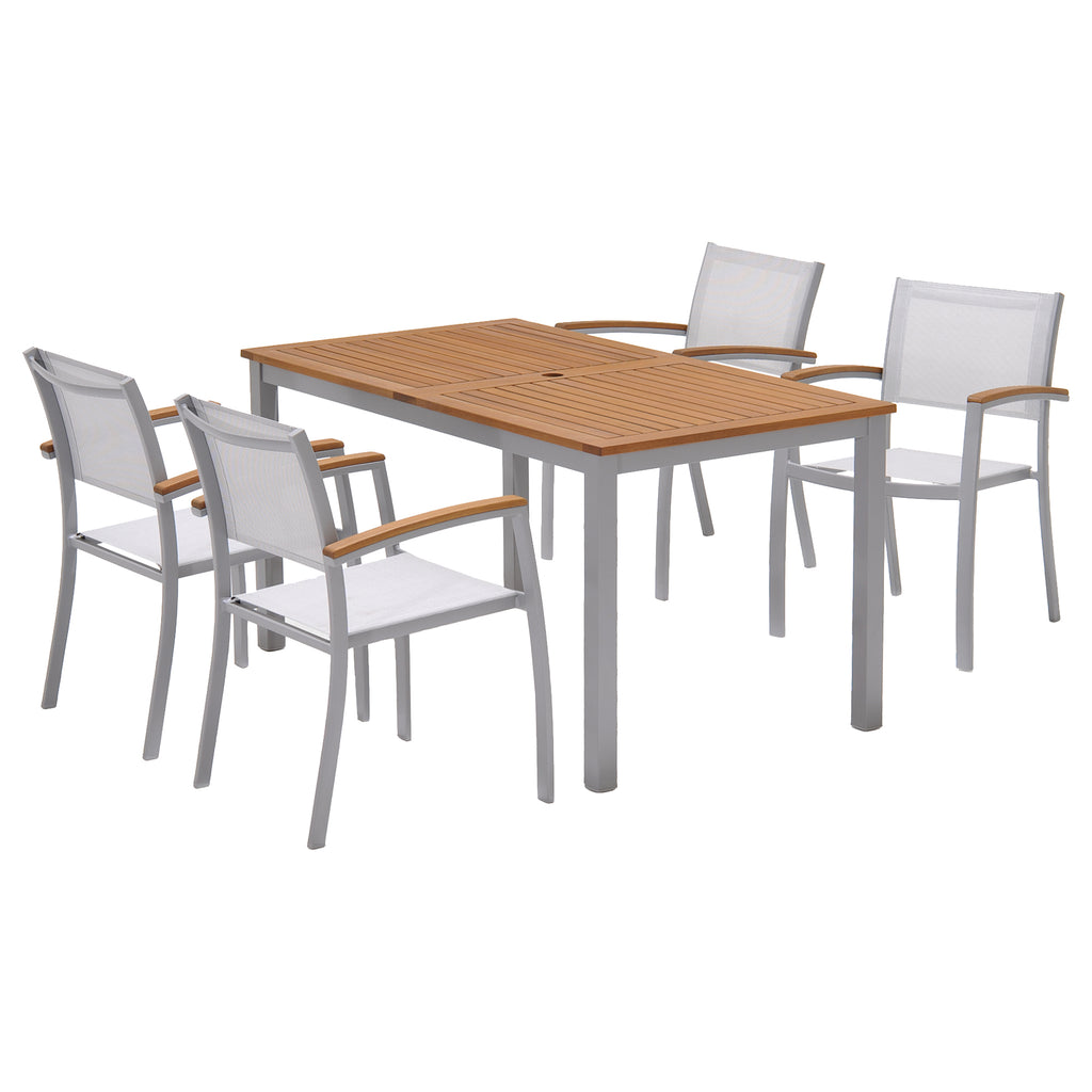 Arali 4 Seater Aluminium Sling Dining Set