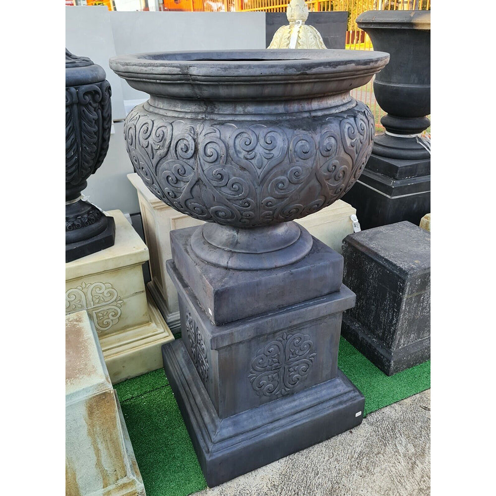 Lorenzo Renaissance Urn on Pedestal