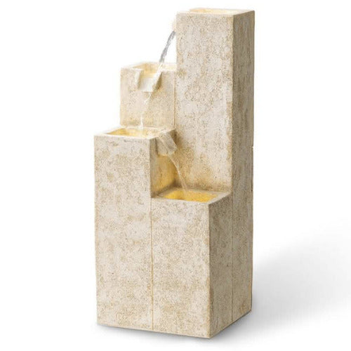 Ardara 4-Tier Modern Fountain - Sandstone Effect