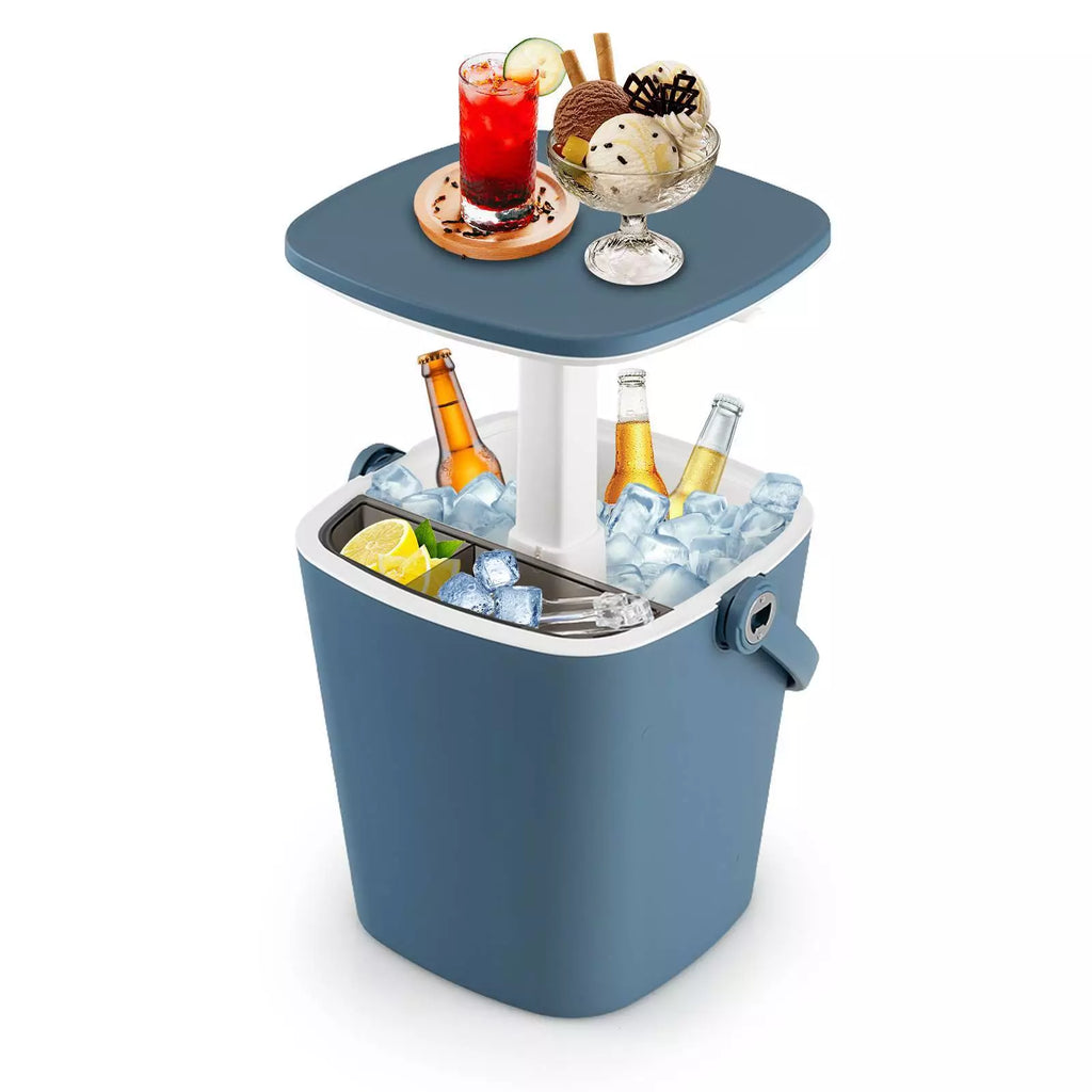 VidaLoca 15L Portable Cooler Bar Table - Blue or Black