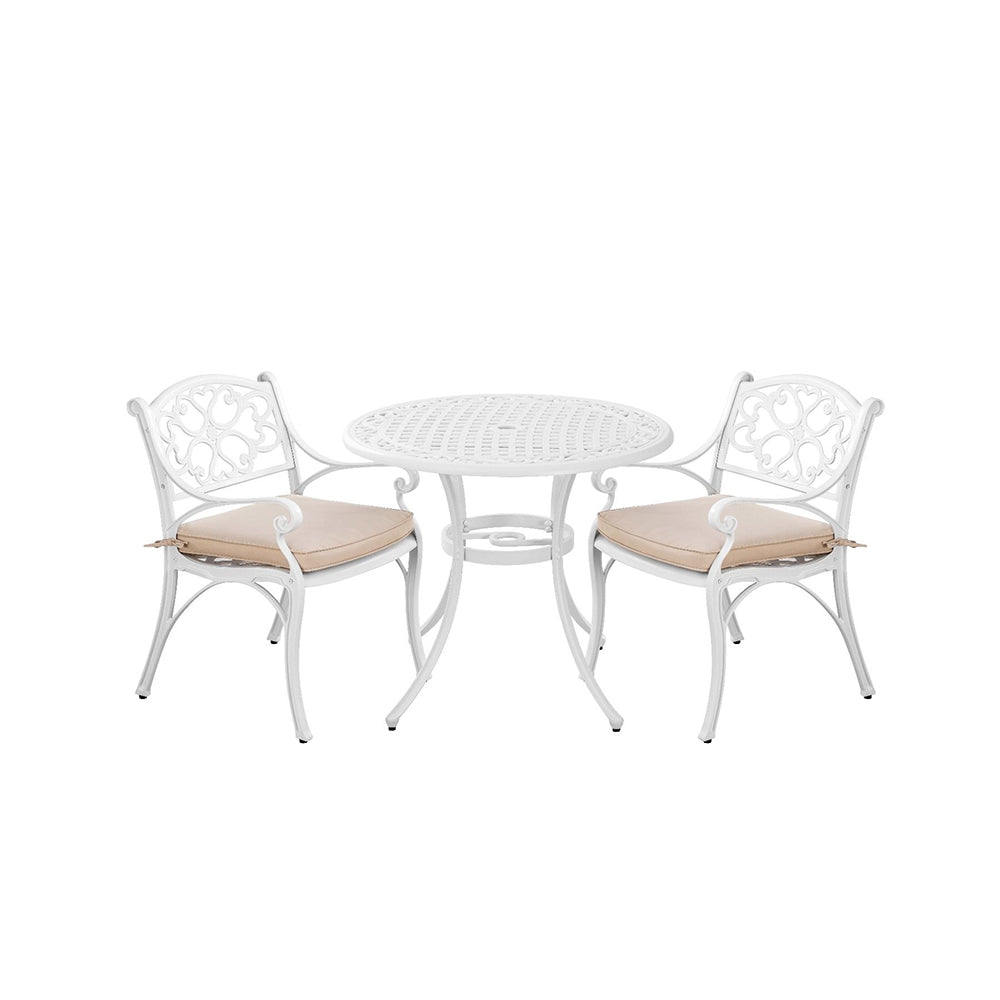Zenia 3 pc Dining Setting - Black or White