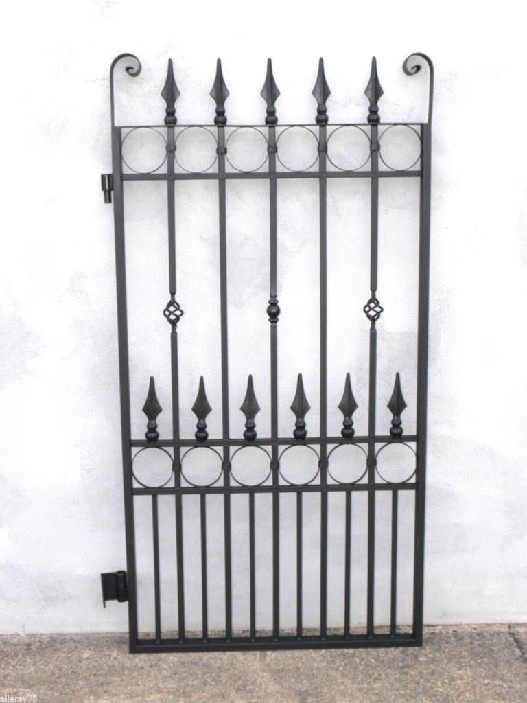 Bayeux French-Style Pedestrian Gate - BLACK 154cm X 85cm