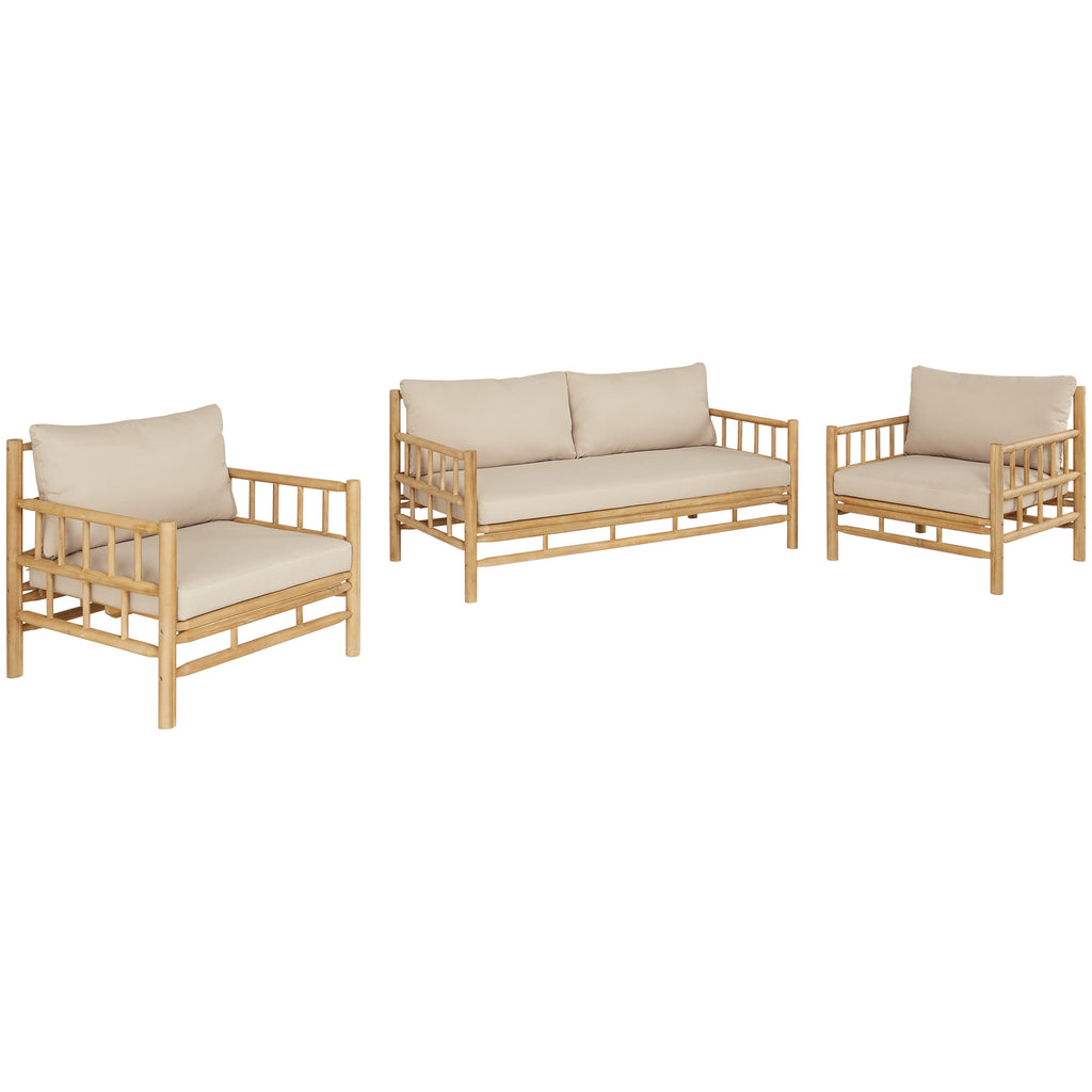 4 Seater Costa Rica Acacia Wood Outdoor Lounge Set