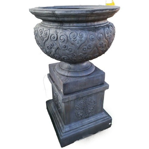 Lorenzo Renaissance GRC urn fountain on pedestal