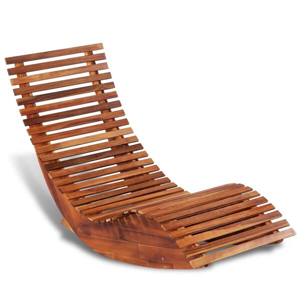 Esme Rocking Sun Lounger in Acacia Wood