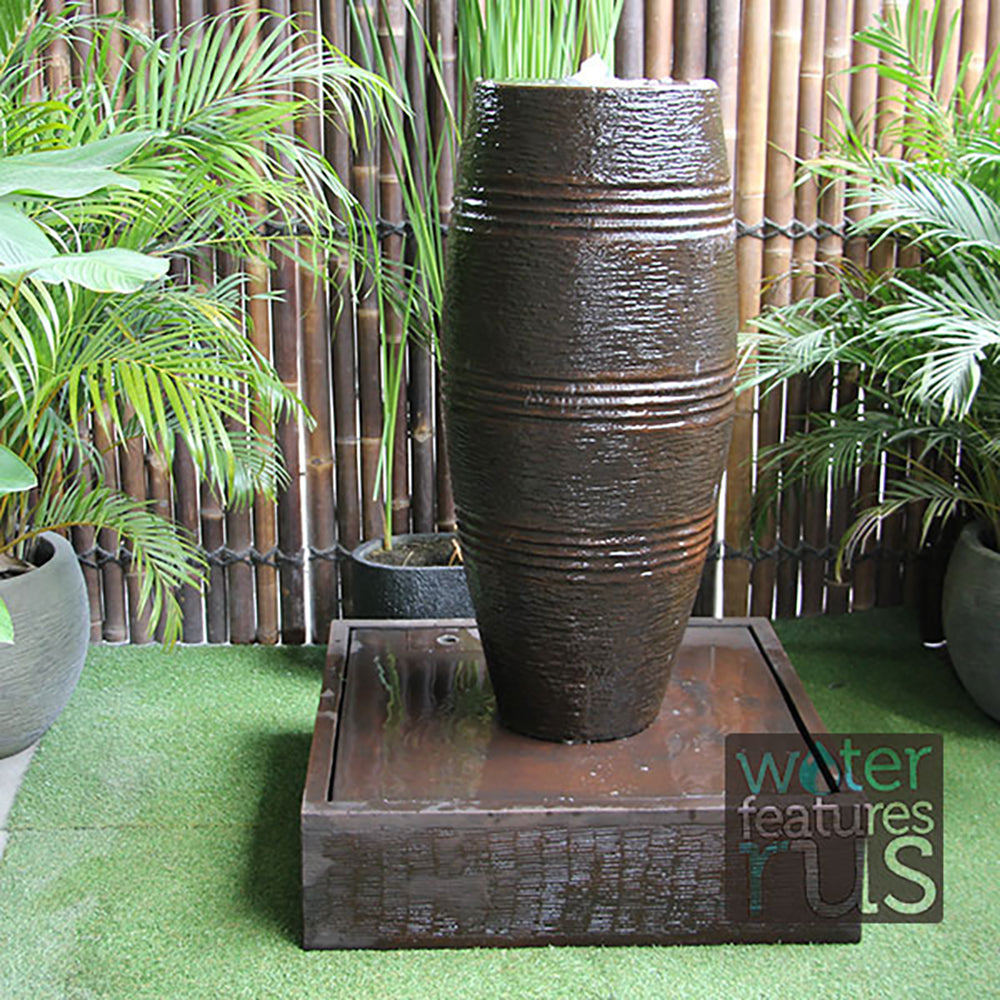 Manzanillo GRC Fountain w/White LED Light - 3 Cols