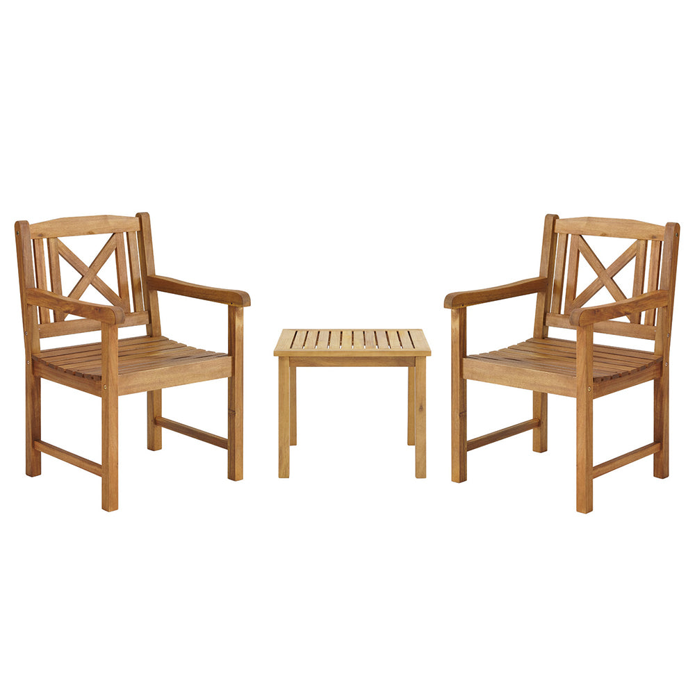 Santa Gabriela 3pc Acacia Wood Bistro Set