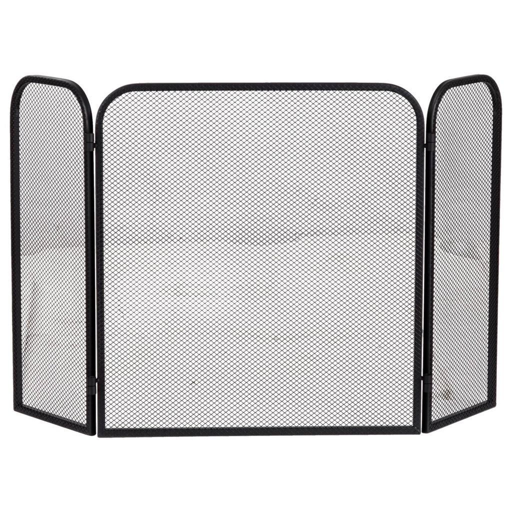 Systema 3-Fold Small 105x60cm Firescreen, Black