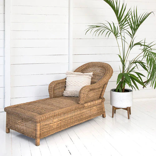 Joyo Classic Woven Cane Lounger