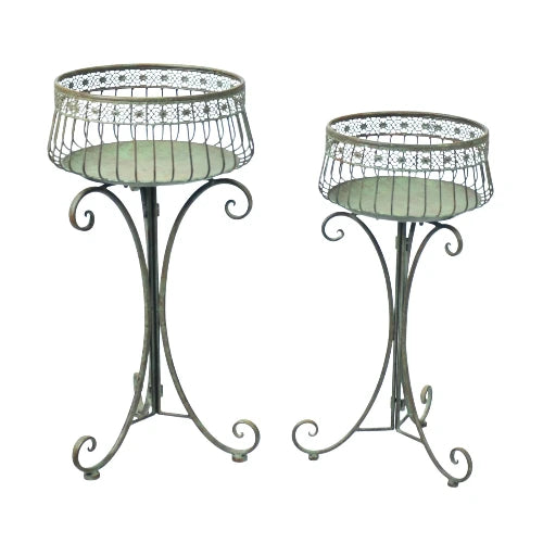 Pedoroza Antique Green 2 pc Planter Set