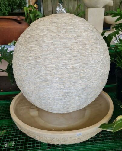 Kalini Pebbled Ball Water on Round Base. 78x76x70cm