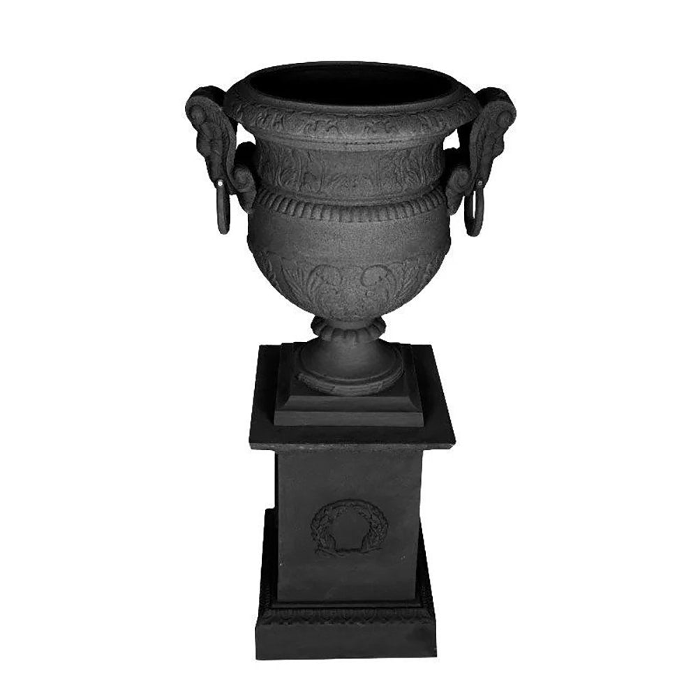 Zenaida Urn & Base - Rust or Black
