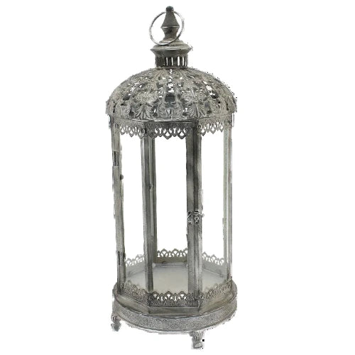 Figlia Metal Lantern with Glass