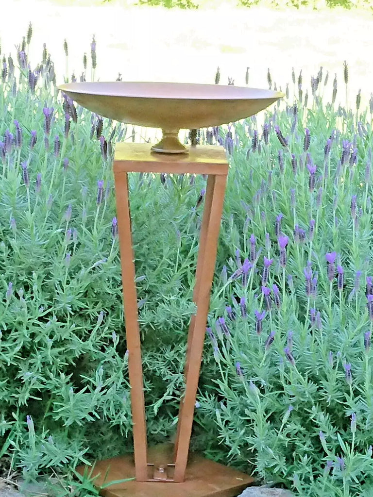 Ancona Metal Bird Feeder/Bird Bath. 80cm