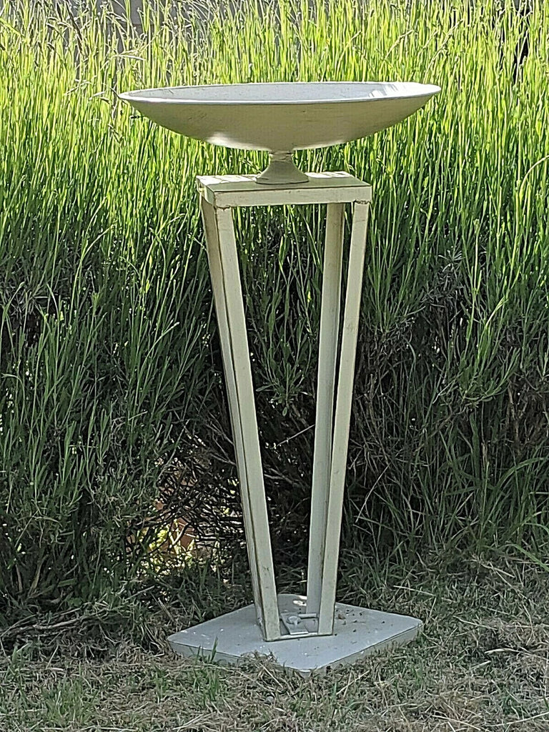 Francoise Metal Birdfeeder/Birdbath. 80cm H