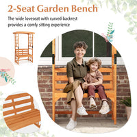 Roma Garden Bench/Arbour with Bench