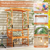 Roma Garden Bench/Arbour with Bench