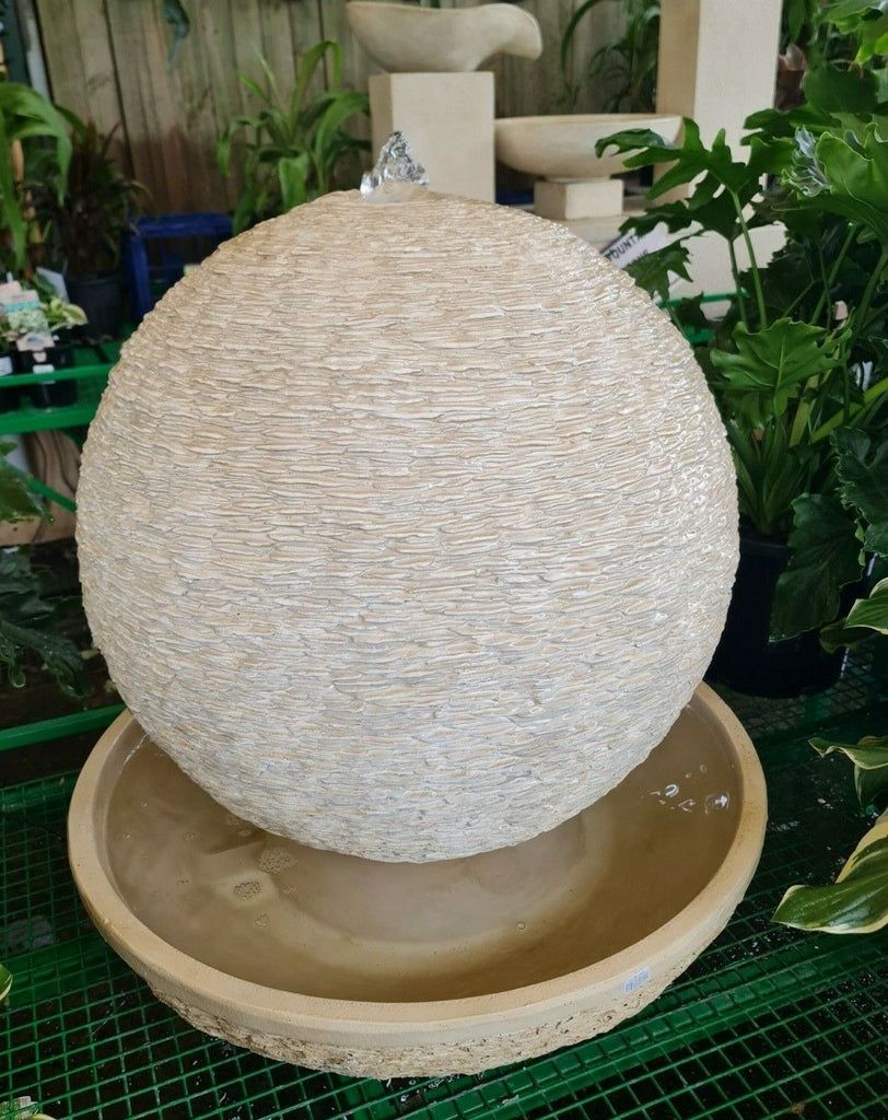 Kalini Pebbled Ball Water on Round Base. 78x76x70cm