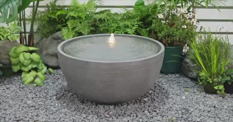 Cagliari Round Solar Fountain