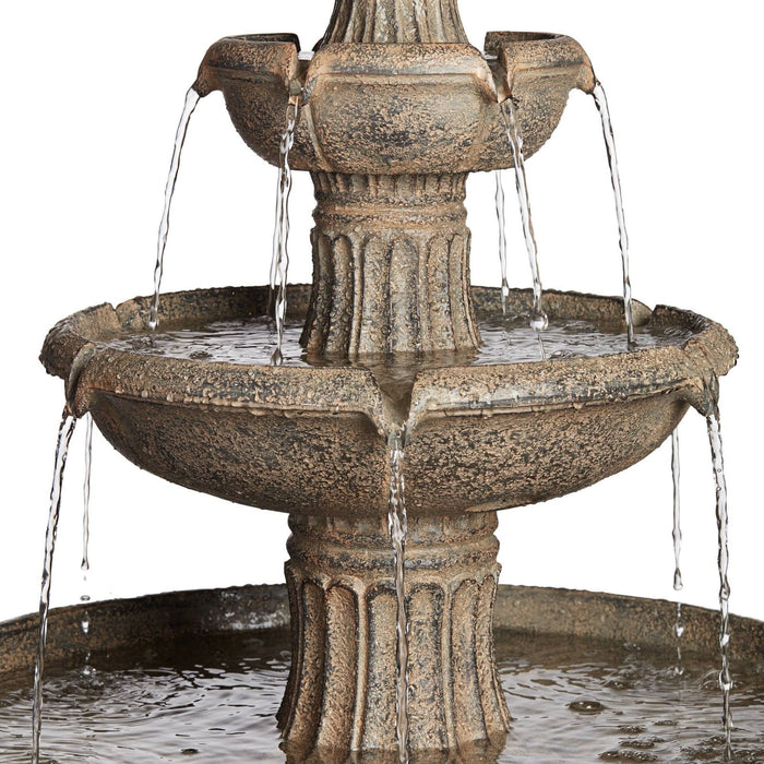 Forli Classical Solar 3-Tier Fountain - 120cm