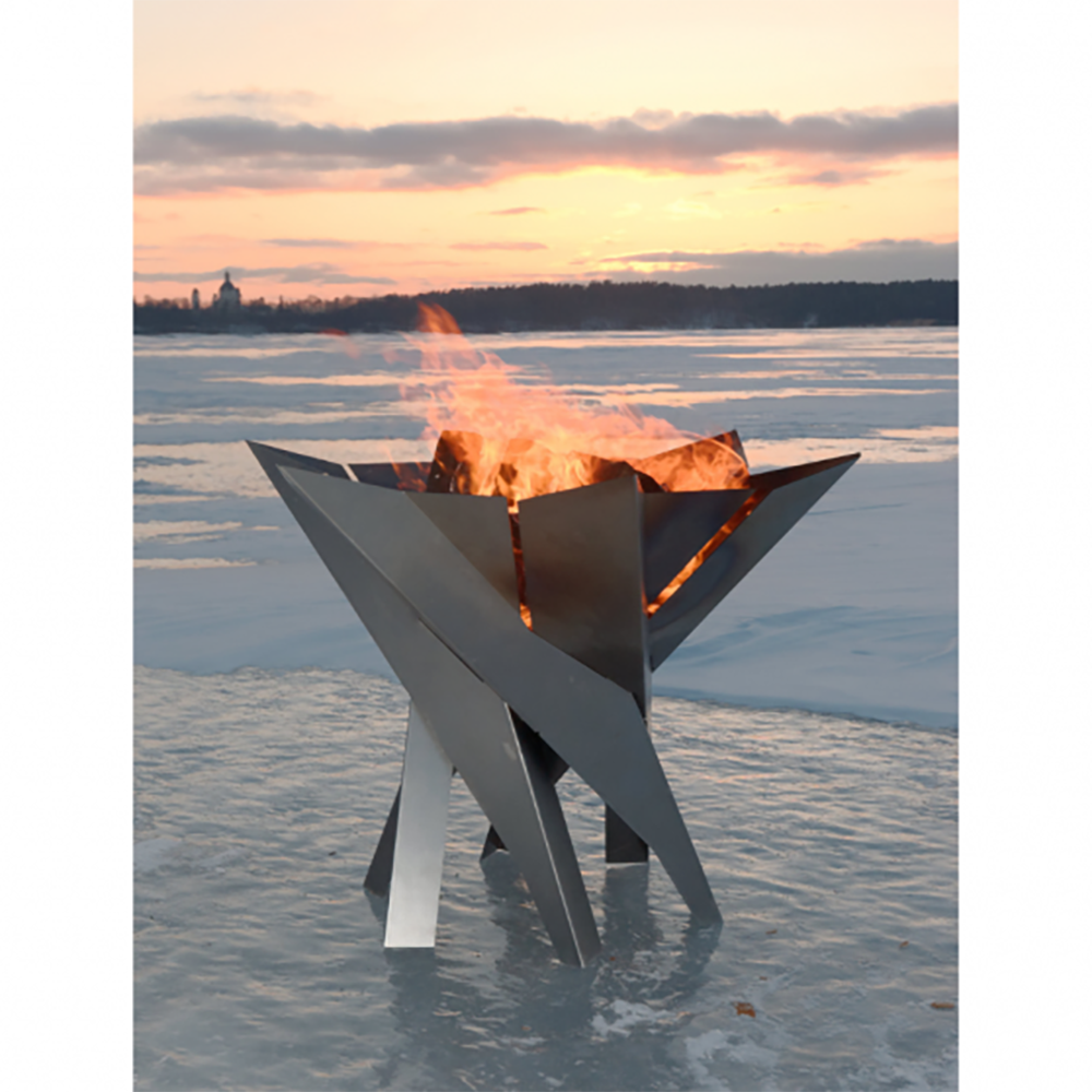 Xiti Stainless Steel Lotus Brazier – Large