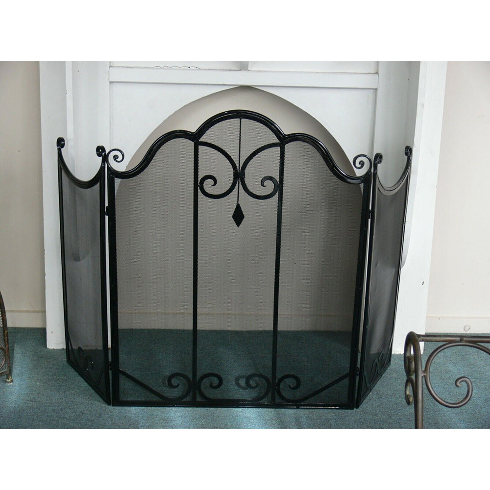 L'Occitane Wrought Iron Fire Screen - Black or Gold