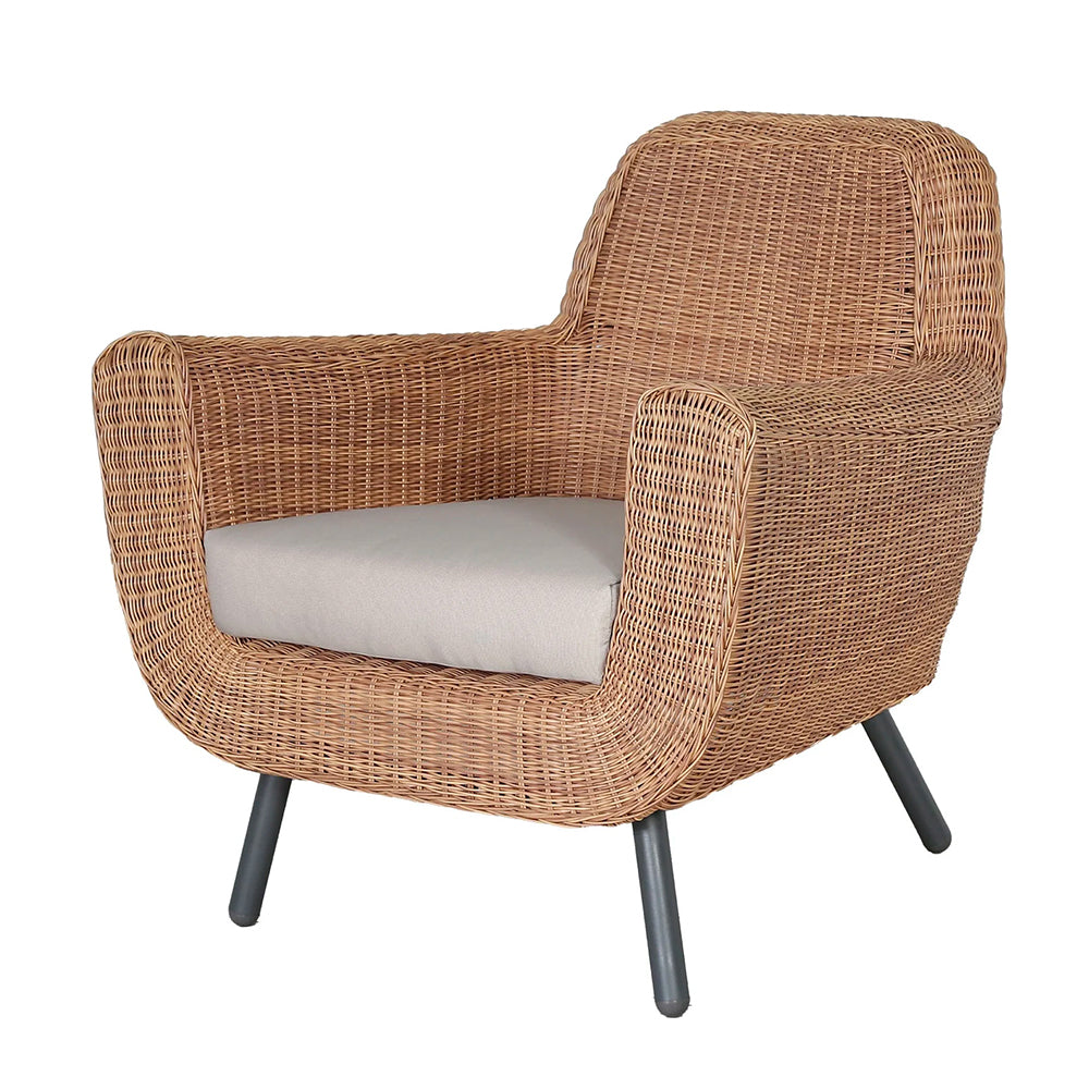 Cinzia Wicker Occasional Chair - Taupe