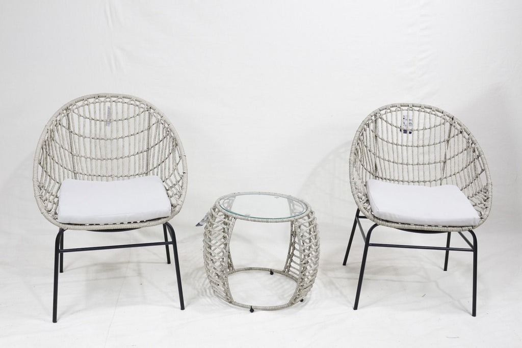 Valeria 3pc Wicker Setting