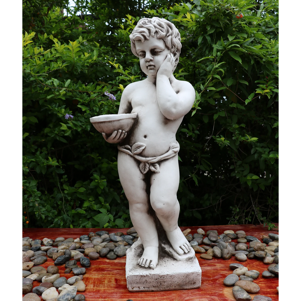 Uriel Garden Cherub with Bowl