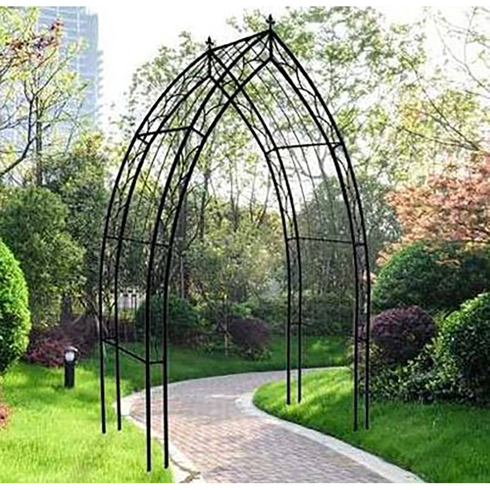 Cathedral Garden Metal Arch - approx 10ft Tall