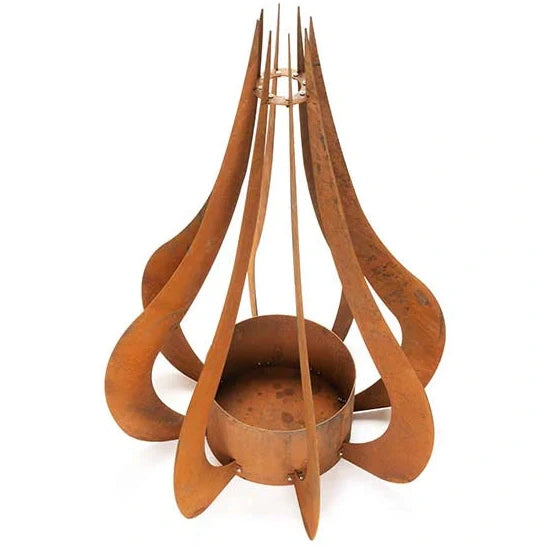 Itria Steel Flame Design Firepit/Outdoor Planter